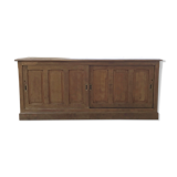 Enfilade meuble de métier chêne coulissant XL