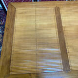 Coffee table 2 floors solid wood and pointed bamboo