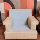 2 fauteuils minimalistes beige, 1970