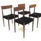Set of 4 teak chairs "Tyr", Troeds, Sweden, 1960
