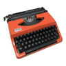 Orange vintage typewriter