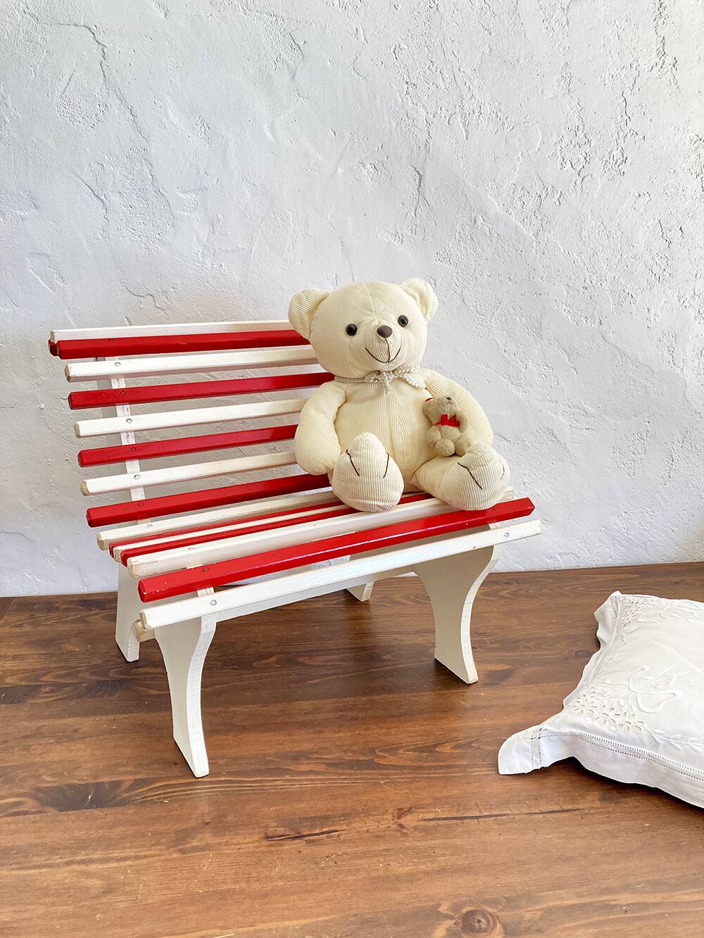 Wooden children's bench