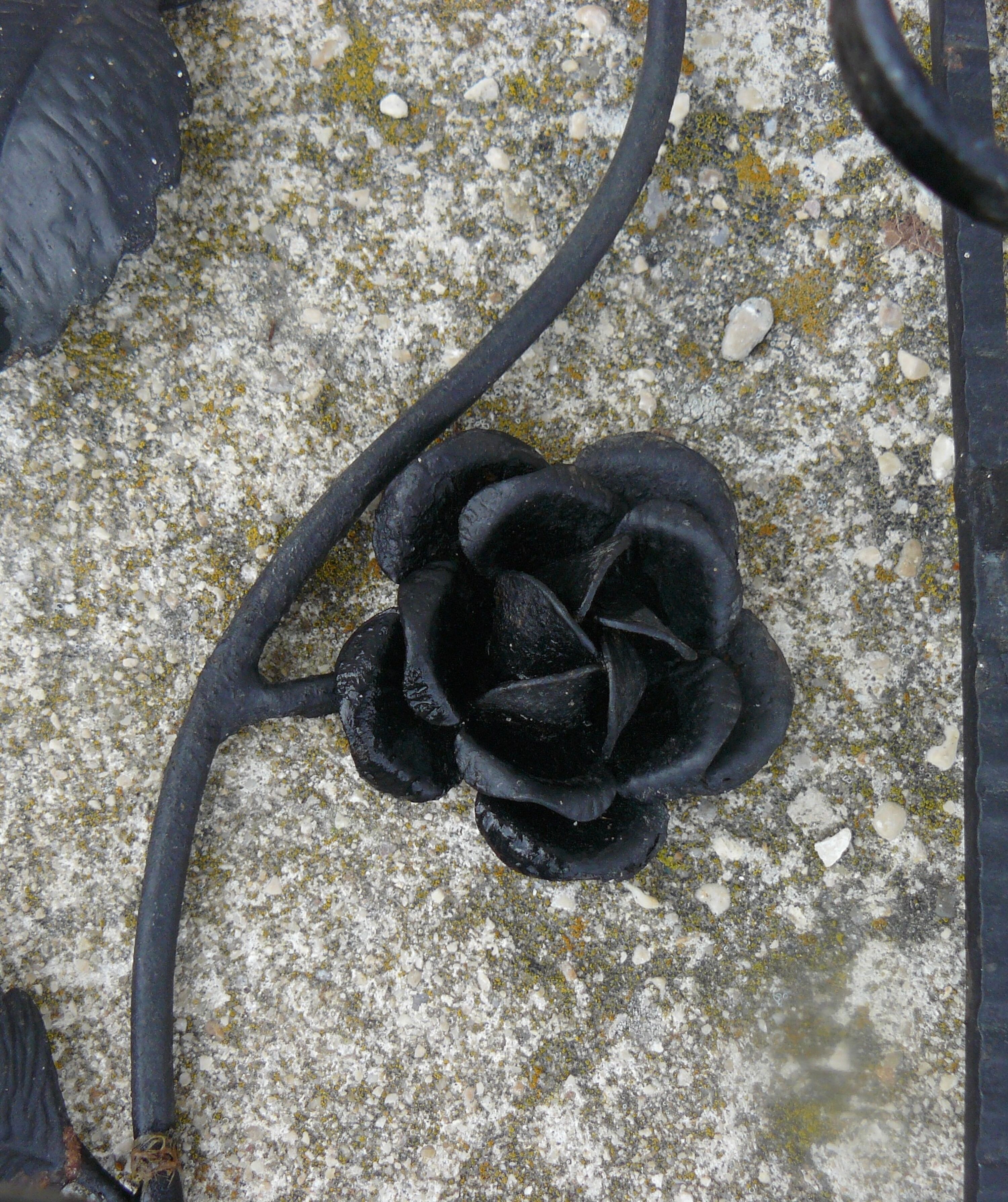 Art Deco wrought iron coat rack and mirror