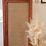 Vintage Parisian wardrobe in wood and caning – Art style