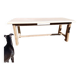 Table de ferme bois brut