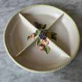 Dish with slip compartments