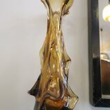 Vase vintage de la verrerie de Zabkowice Steelworks, Pologne, Années 70
