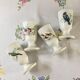4 vintage mazagrans porcelain Manufacture Pillivuyt