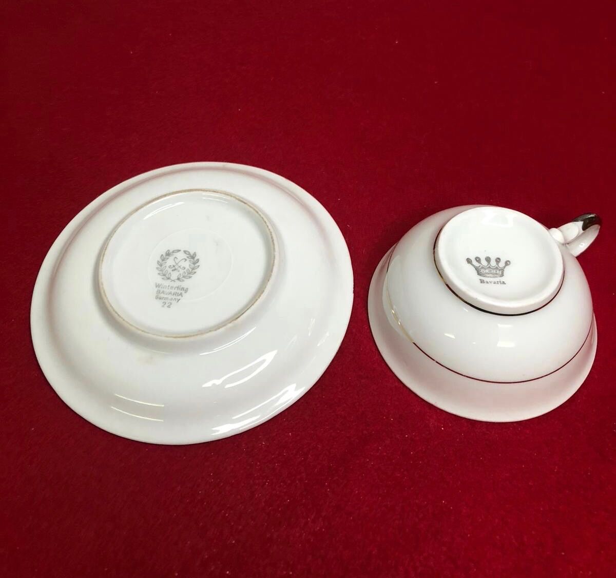 Winterling Bavaria porcelain cup and sub-cup