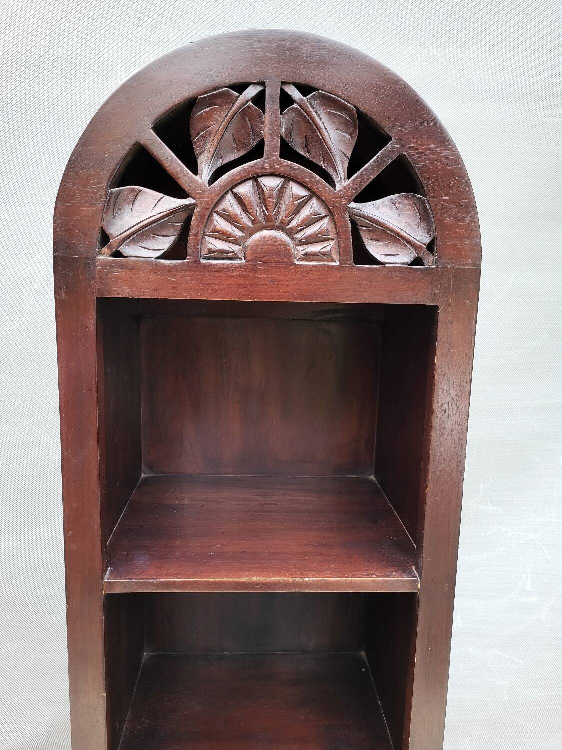 Vintage colonial column bookcase