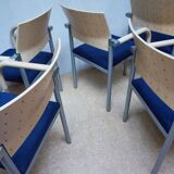 Dining conference chairs by Wiesner Hager and designed by Arge2, 1980s