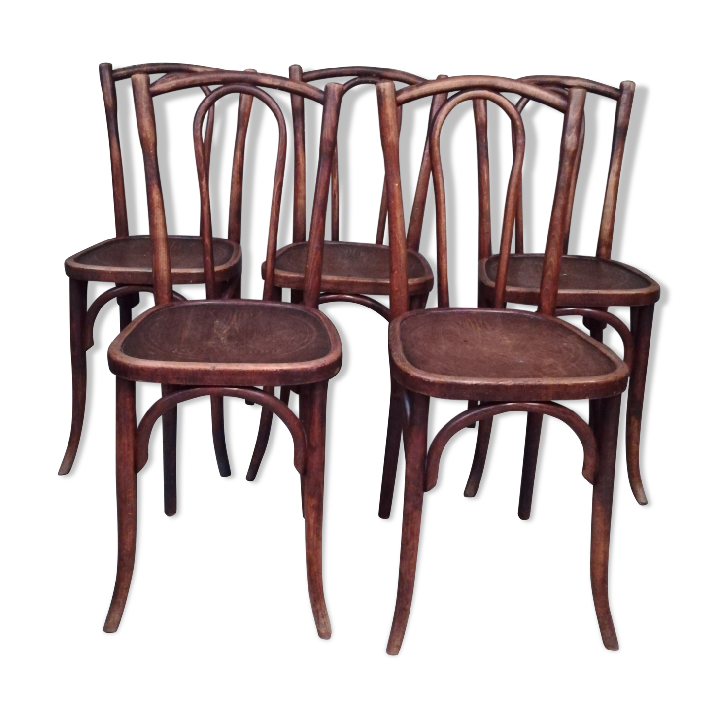 Lot de 5 chaises Japy frères
