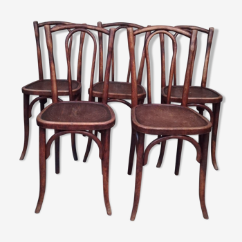 Lot de 5 chaises Japy frères