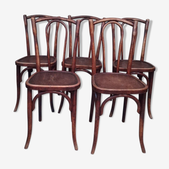 Lot of 5 chairs Japy brothers