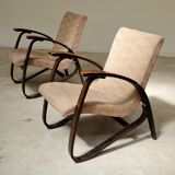 Pair of Art Deco armchairs by Jan Vanek 1930