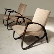 Paire de fauteuils art déco par Jan Vanek 1930