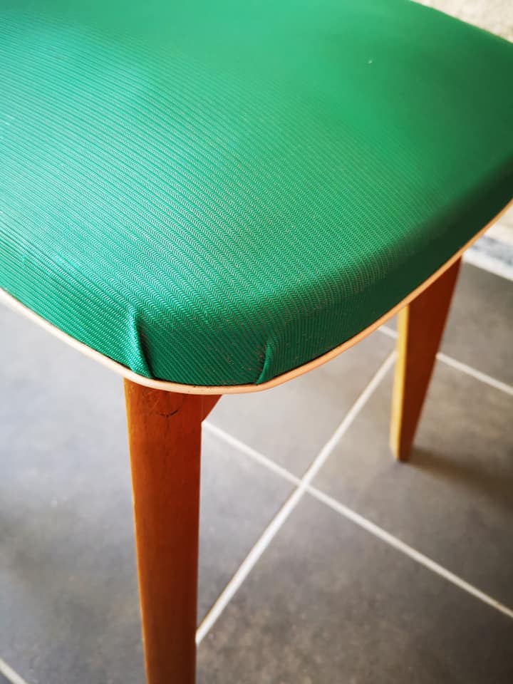Lot de 4 chaises esprit art déco 1950