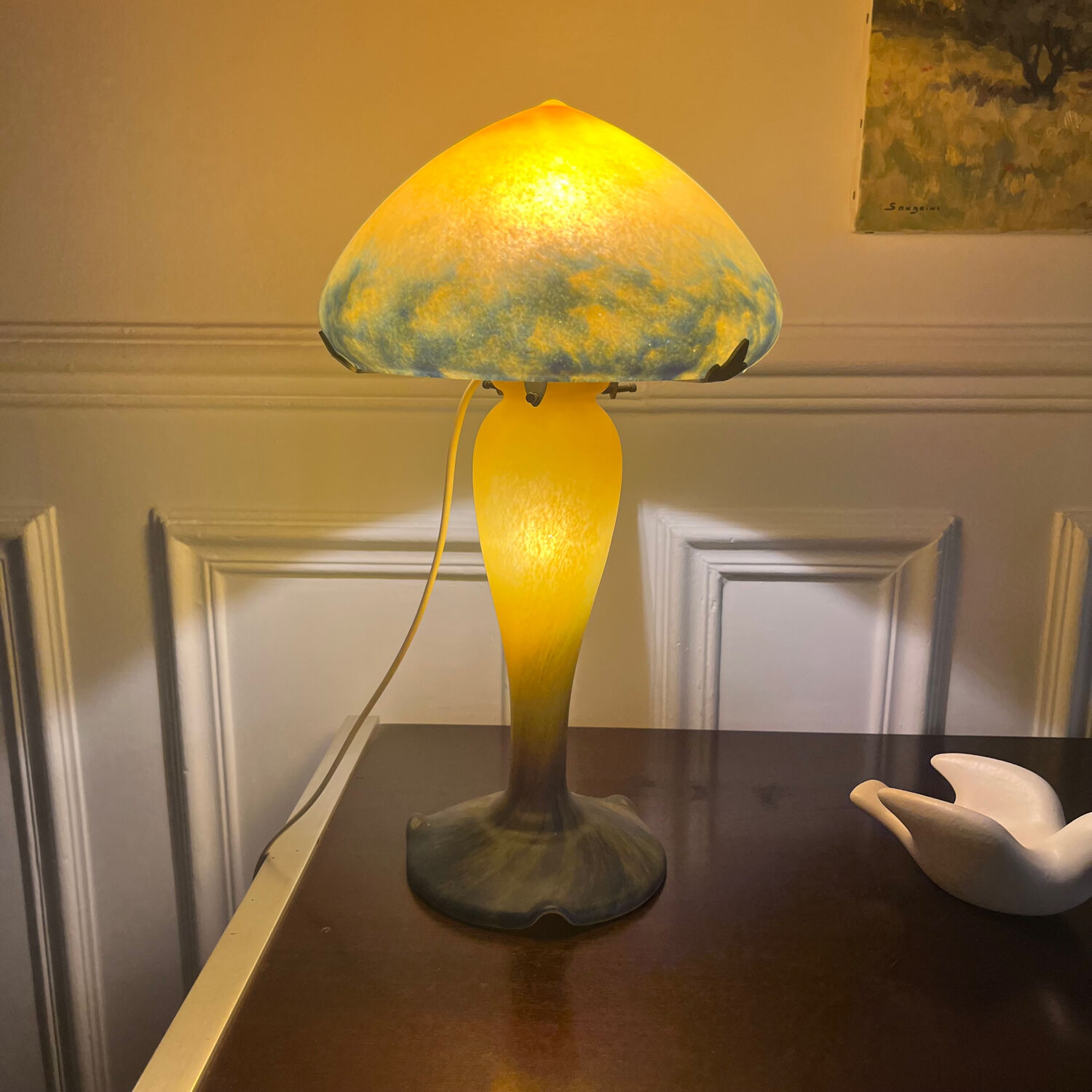 Mushroom lamp, Vianne glassware