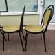 Lot of 4 black bistro chairs