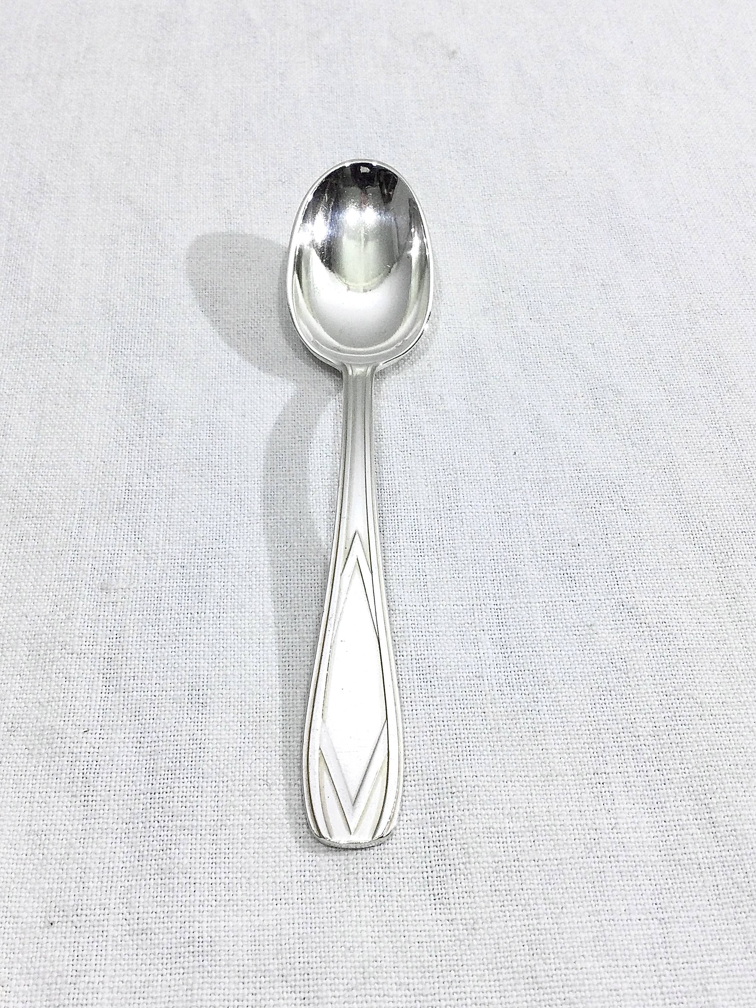 SFAM - Cutlery set 49 pieces Art Deco Silver Metal