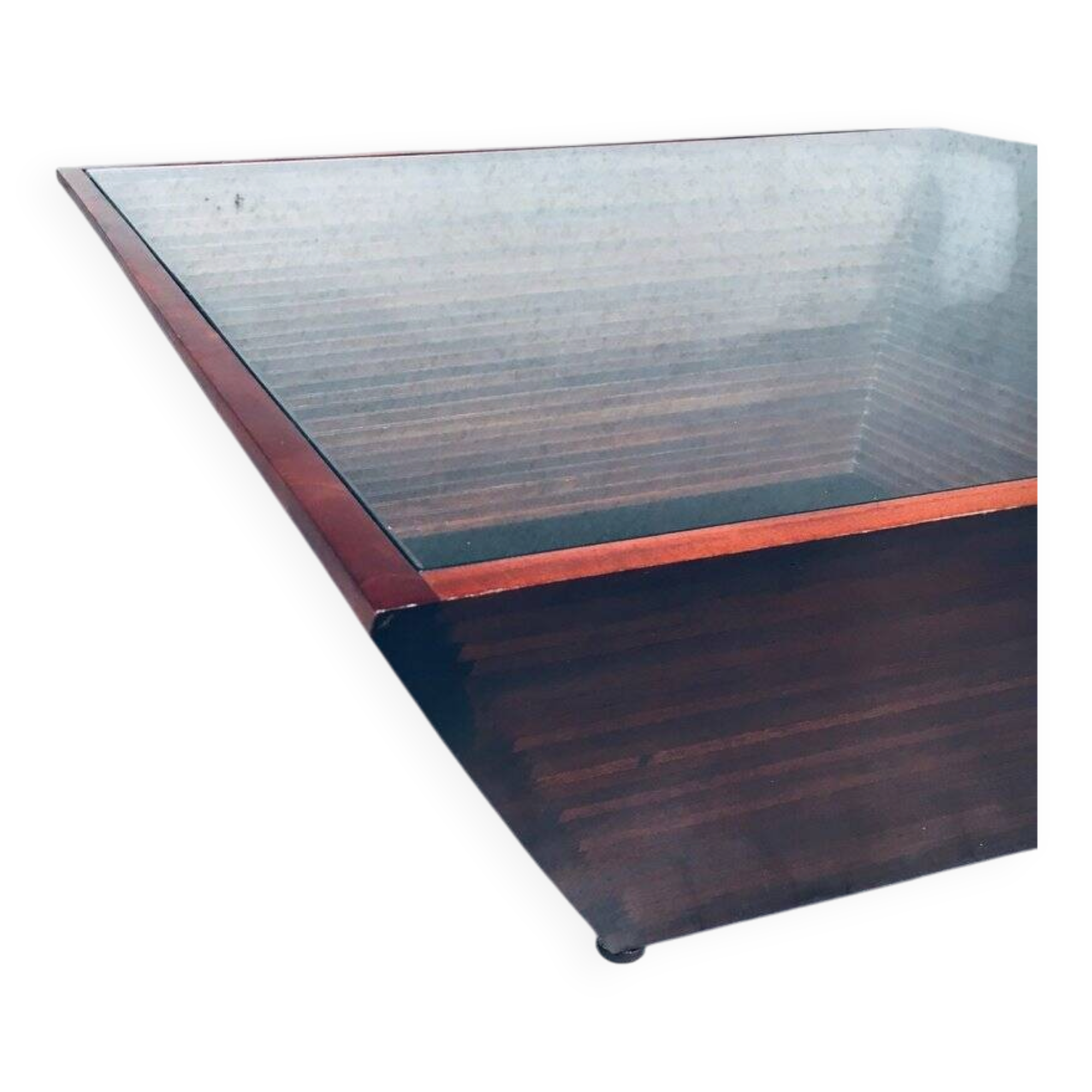 Postmodern Reverse Pyramid Coffee Table, 1980s