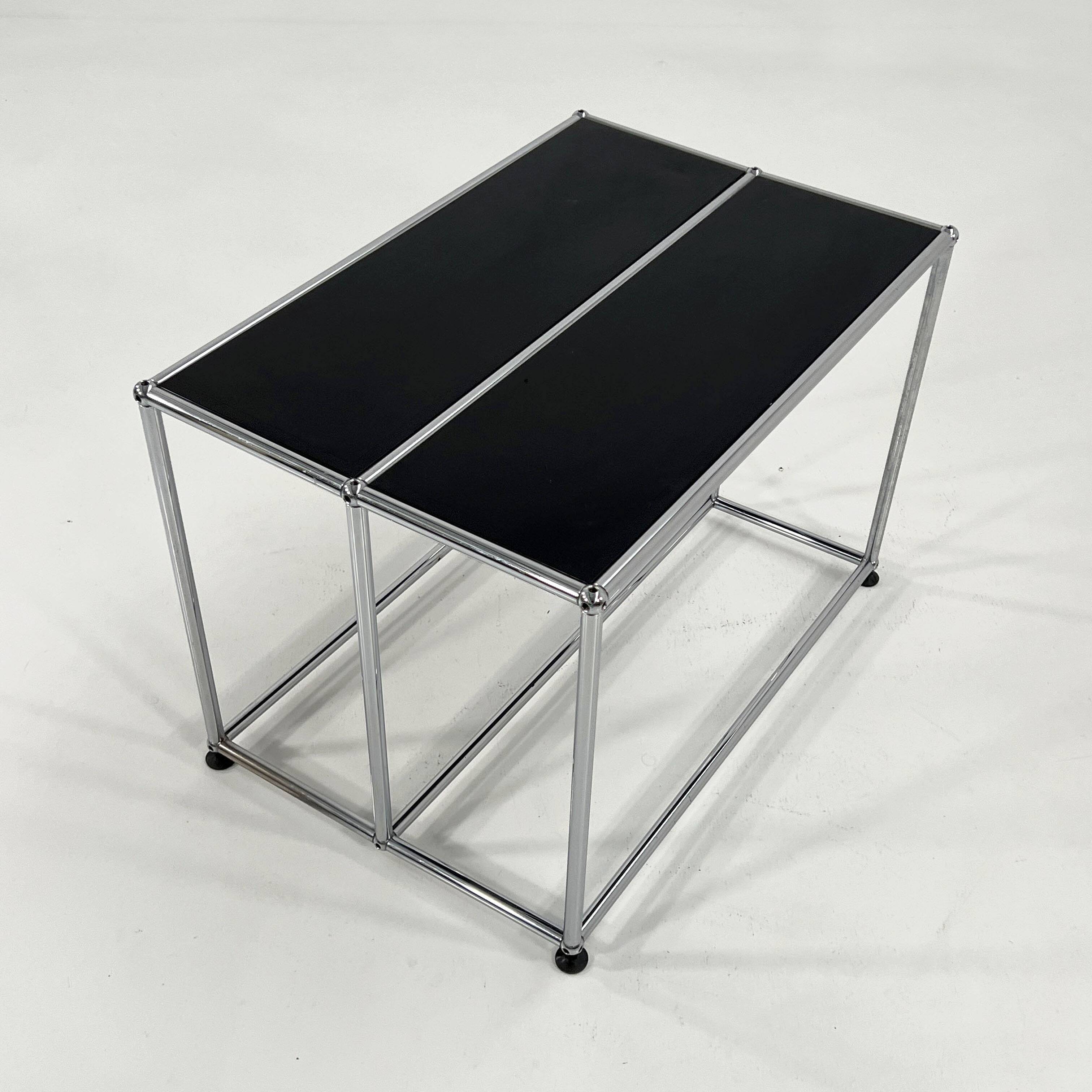Black Console by Fritz Haller & Paul Schärer for USM Haller, 1980