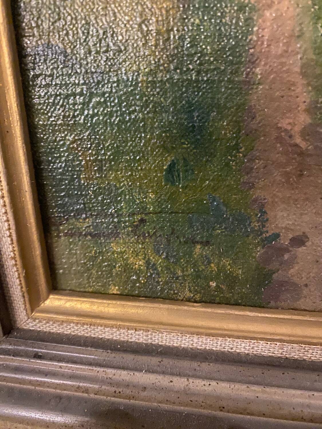 Landscape signed by the 20th century school