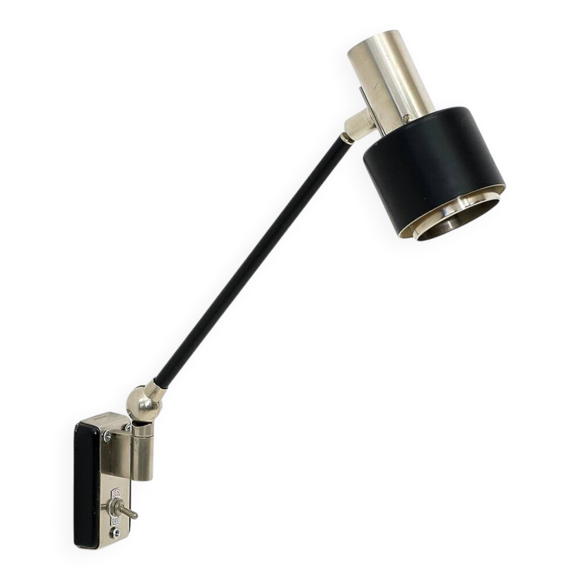 Stilnovo metal wall lamp, 1960s