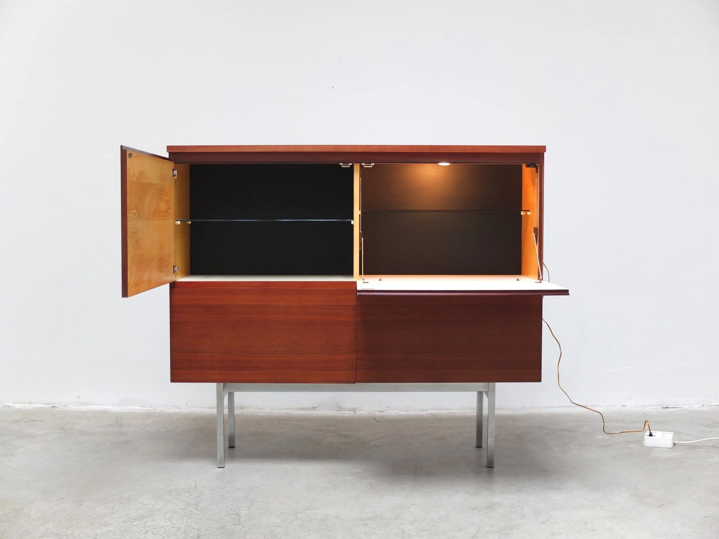 Minimalist bar cabinet by Meubelfabriek Aurora, 1960s