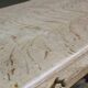 Vintage 1960s Danish oak coffee table, brutalist mid-century, style of Kjærnulf