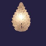 Lot de trois belles appliques en verre de Murano (Barovier Toso)