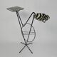 Fifties side table with newspaper rack and COGEBI ORNAMIN parts