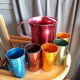 Pichet et verres en aluminium 1960