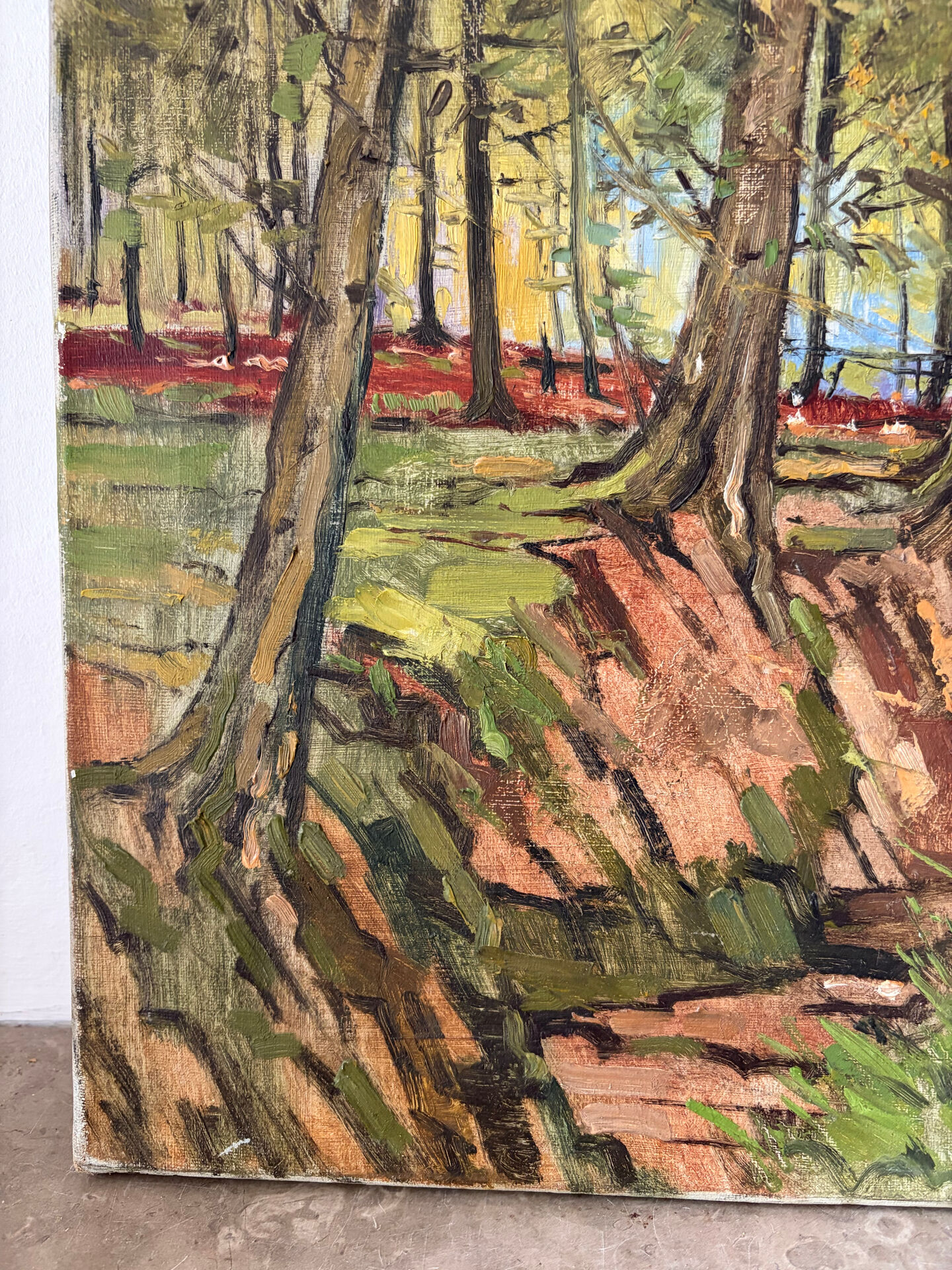 Soignes Forest, oil on canvas signed