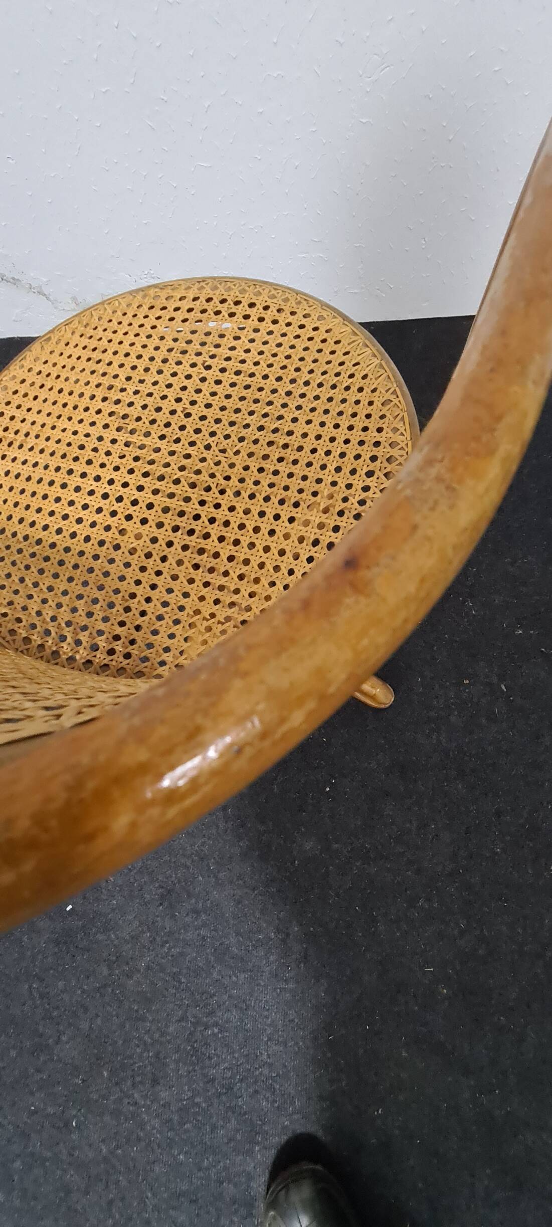 Vintage bentwood swivel chair.