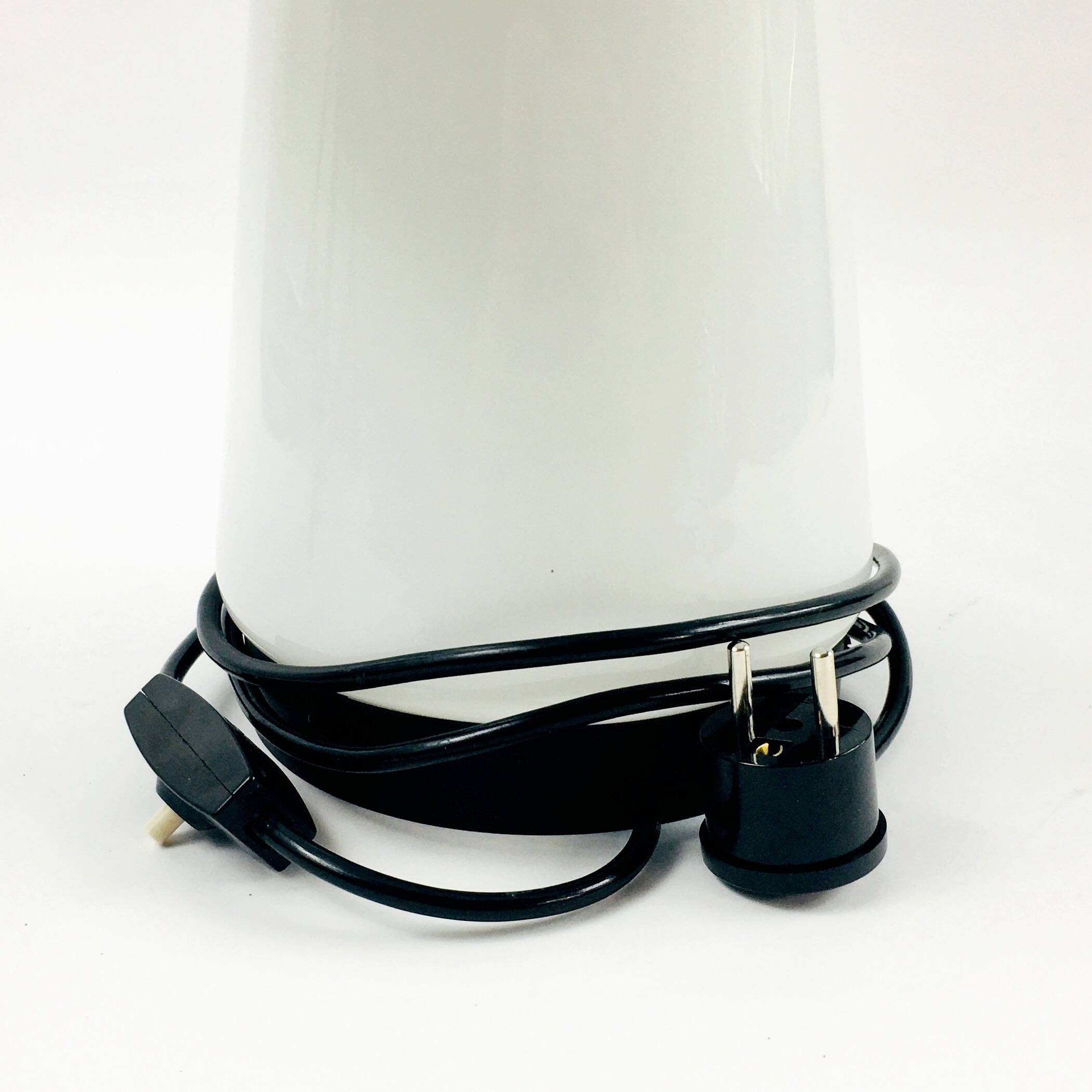 Grande lampe de table en verre en forme de champignon de l'ère spatiale de Limburg, Allemagne, 1970s