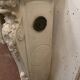 Louis XV style fireplace in white Carrara marble, 19th century