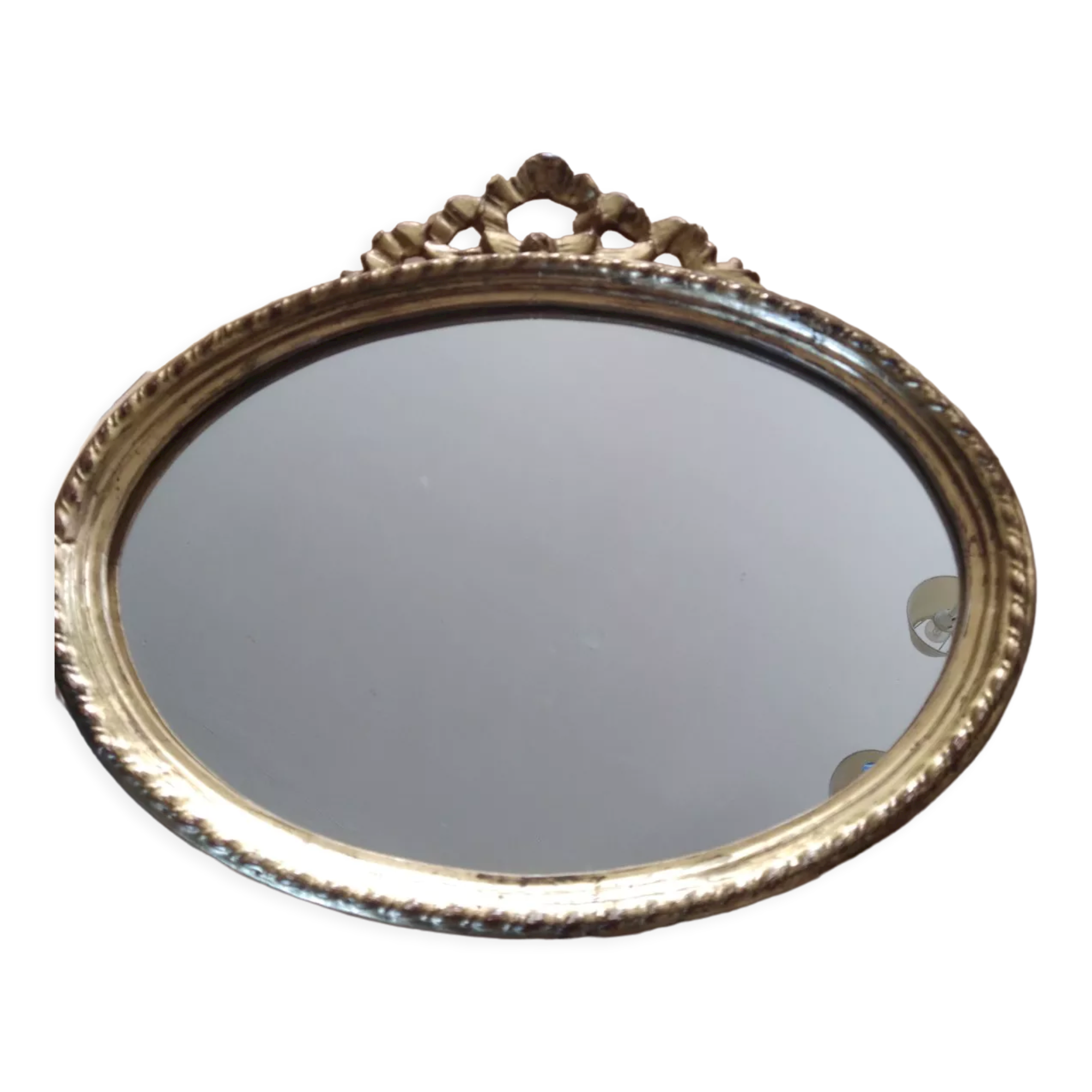 Oval mirror Louis XVI gilded