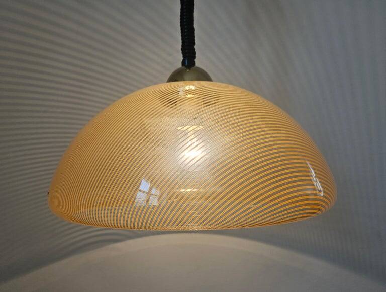 Midcentury Rare Pendant Guzzini, Luigi Massoni, Italy, 1970s