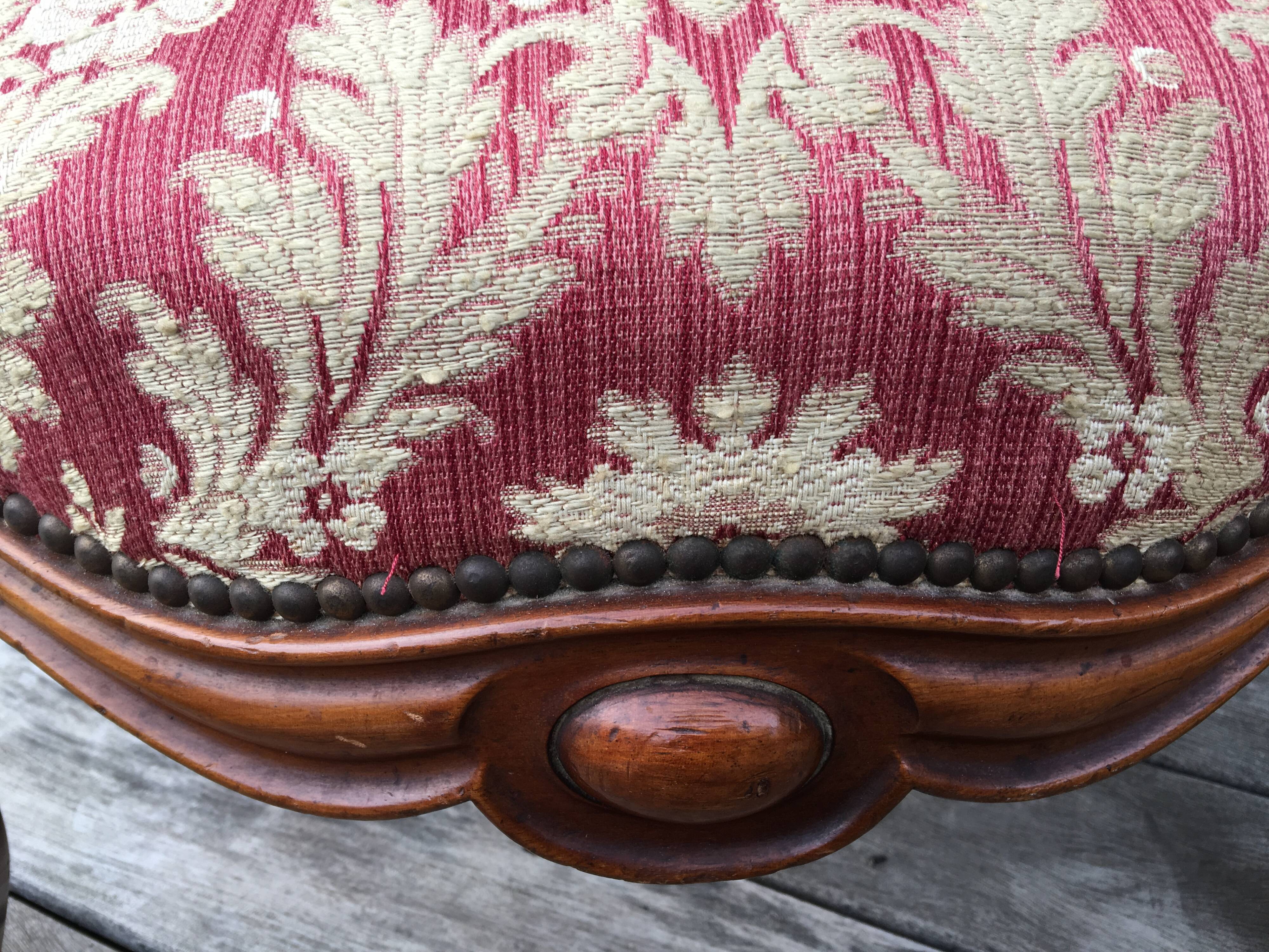 Pair of napoleon III armchairs, 19th century