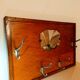 Mirror coat rack, old wood
