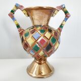 Vase arlequin vintage 1960