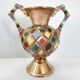 Vintage harlequin vase 1960