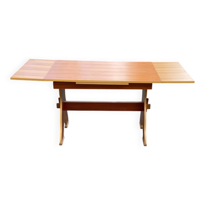 Table de cuisine de ferme extensible en bois 170cm