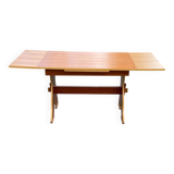 Extendable wooden farmhouse kitchen table 170cm