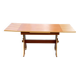 Extendable wooden farmhouse kitchen table 170cm