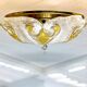 Murano glass effect flush mount light