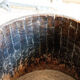 Old wooden pot