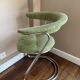 Ensemble de 4 chaises vintage - velours vert - attribuées à Gastone Ronaldi