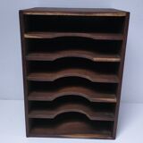 vintage patinated solid wood shelf